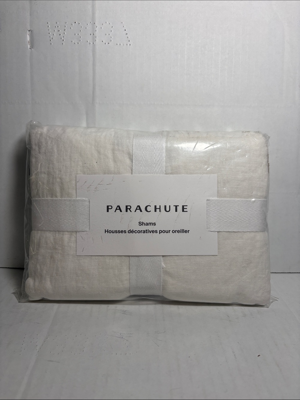 Parachute White Decorative Pillow Shams - Neutral Linen Set